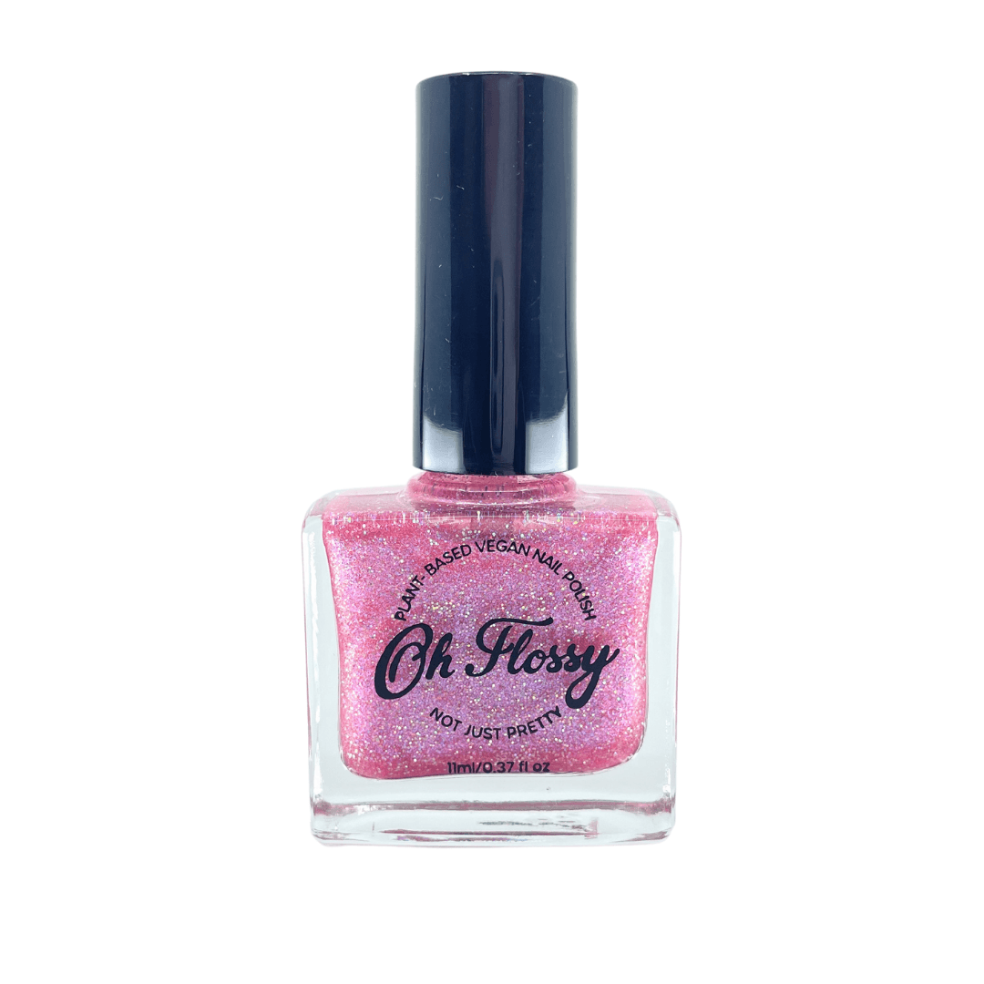 OH FLOSSY NAIL POLISH JOYFUL - PINK GLITTER by OH FLOSSY - The Playful Collective