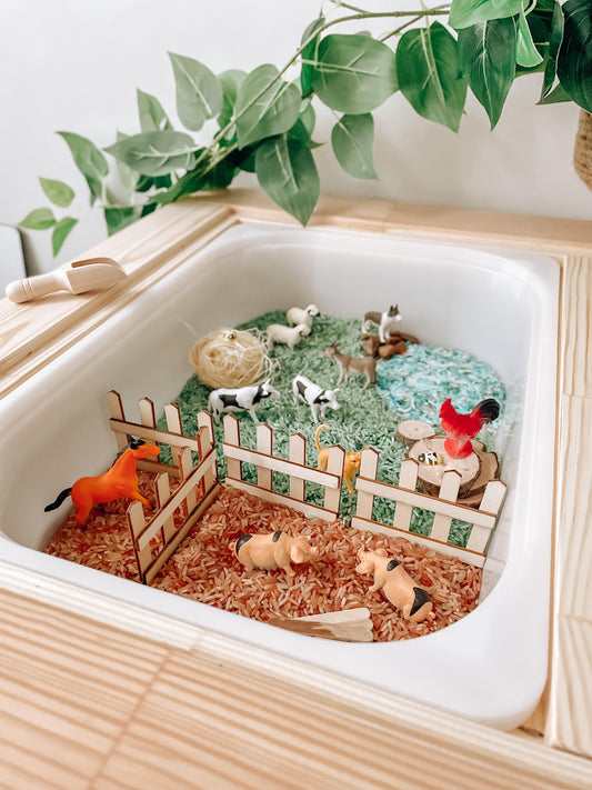 ON THE FARM SMALL WORLD SENSORY KIT Include Container by THE PLAYFUL COLLECTIVE - The Playful Collective