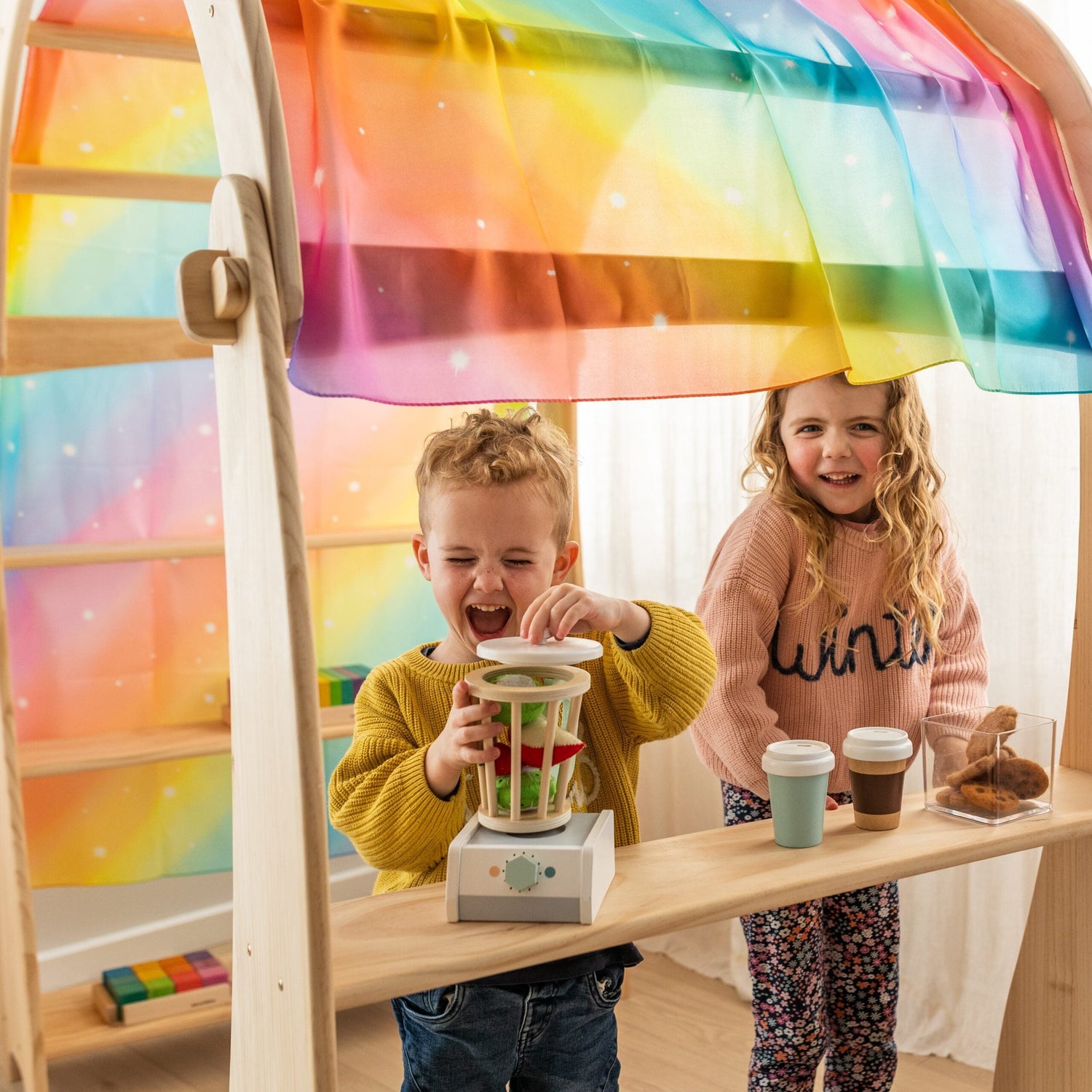 PLAY SILKIES | GIANT PLAY SILK - RAINBOW by PLAY SILKIES - The Playful Collective