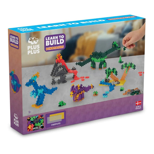 PLUS-PLUS | LEARN TO BUILD - DINOSAURS 500PCS by PLUS-PLUS - The Playful Collective