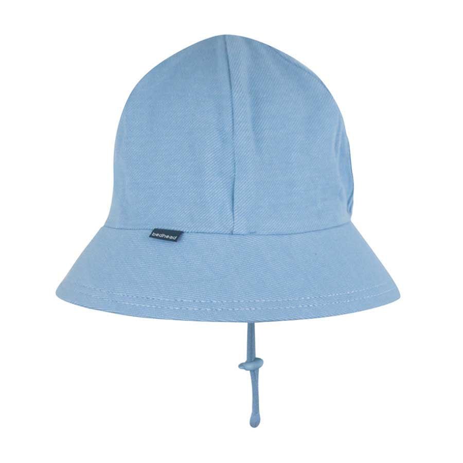 PONYTAIL BUCKET SUN HAT - CHAMBRAY 2-3 years / 52cm / L by BEDHEAD HATS - The Playful Collective