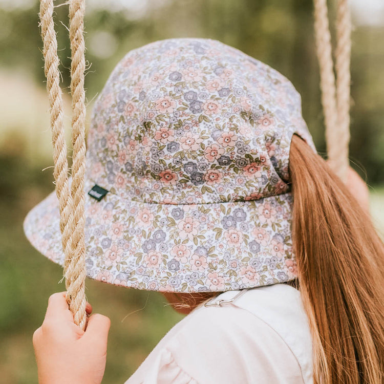 PONYTAIL BUCKET SUN HAT - VIOLET 2-3 years / 52cm / L by BEDHEAD HATS - The Playful Collective