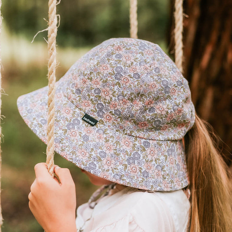 PONYTAIL BUCKET SUN HAT - VIOLET 2-3 years / 52cm / L by BEDHEAD HATS - The Playful Collective