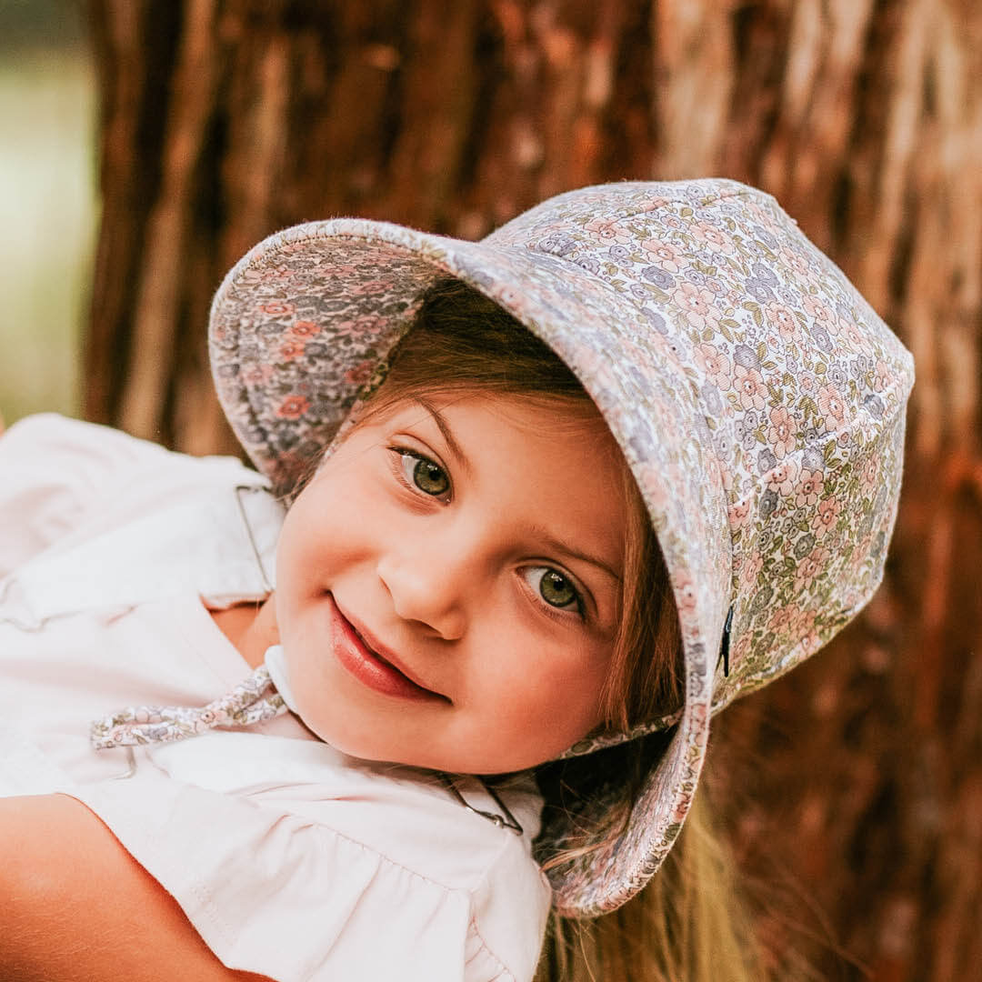PONYTAIL BUCKET SUN HAT - VIOLET 2-3 years / 52cm / L by BEDHEAD HATS - The Playful Collective