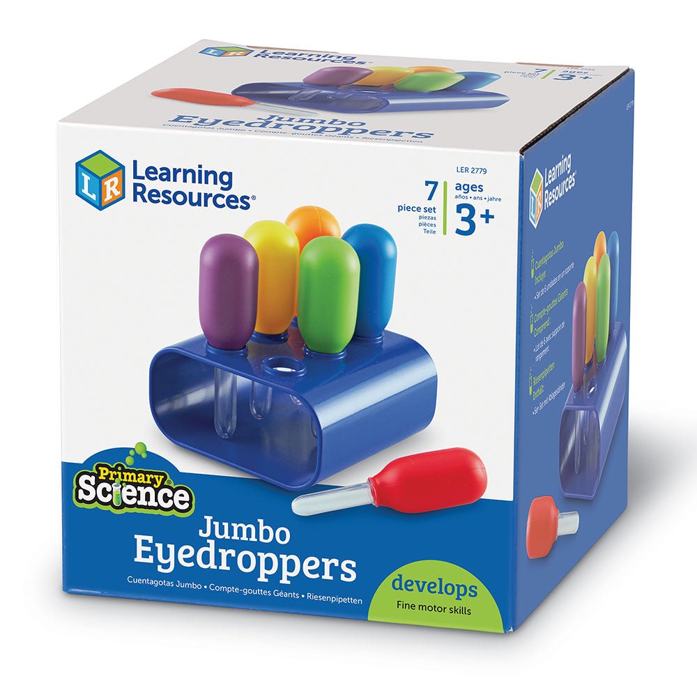 PRIMARY SCIENCE JUMBO EYEDROPPERS WITH STAND by LEARNING RESOURCES - The Playful Collective