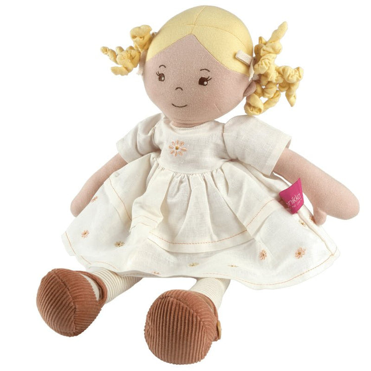 PRISCY LINEN DOLL WITH BLONDE HAIR - PREORDER by BONIKKA - The Playful Collective