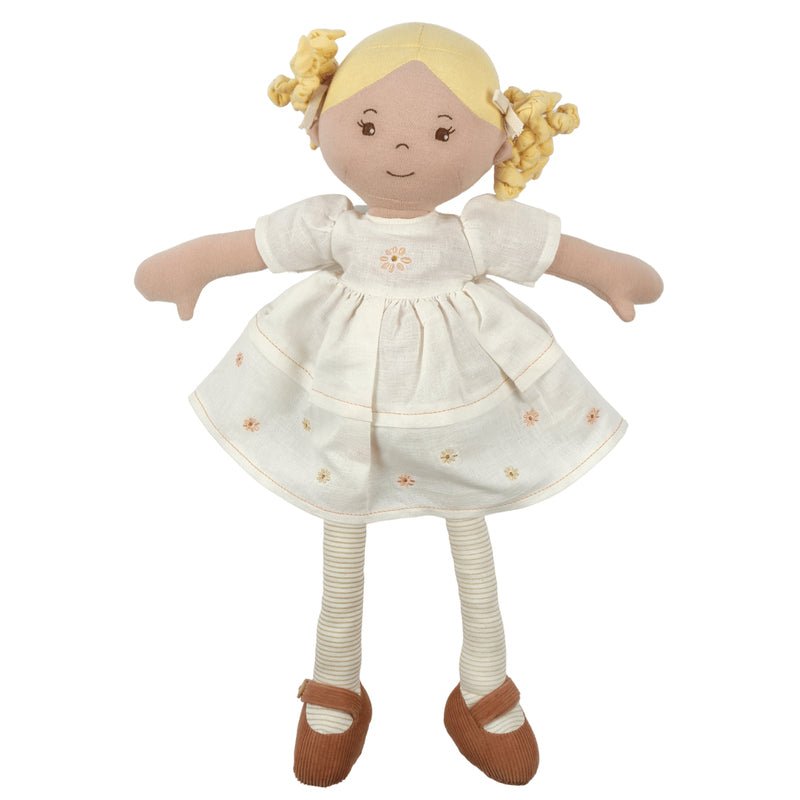 PRISCY LINEN DOLL WITH BLONDE HAIR - PREORDER by BONIKKA - The Playful Collective