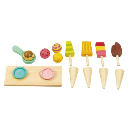 PUSH ALONG ICE CREAM CART by TENDER LEAF TOYS - The Playful Collective