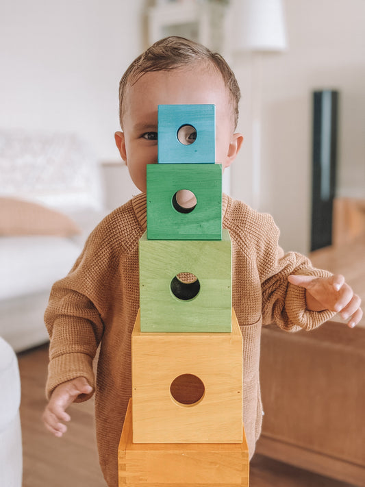 RAINBOW NESTING BOXES - PREORDER by QTOYS - The Playful Collective