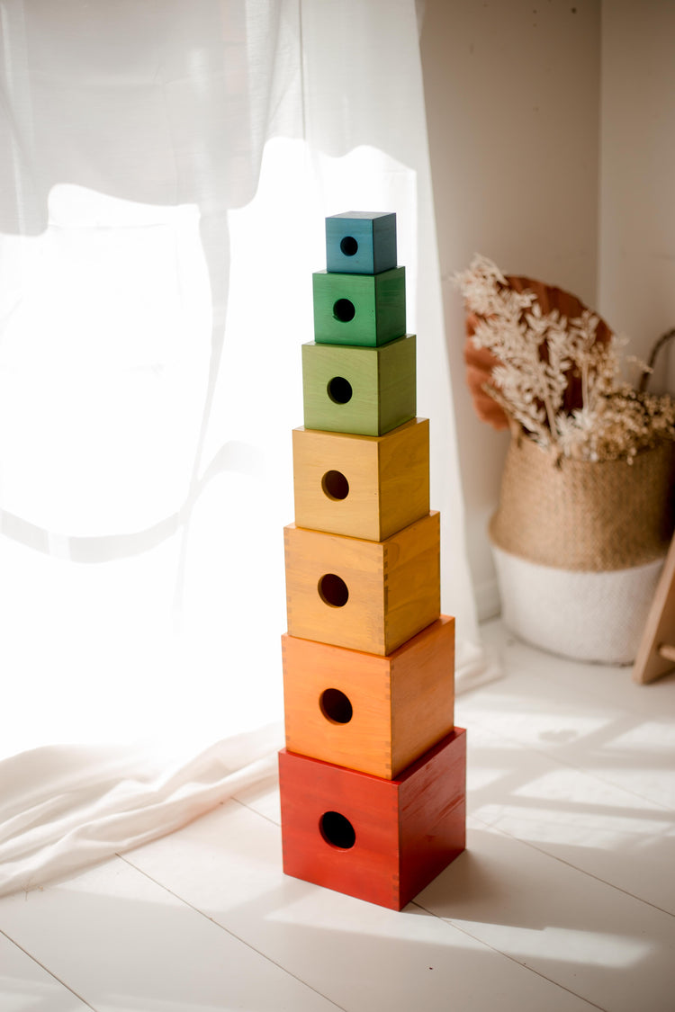 RAINBOW NESTING BOXES - PREORDER by QTOYS - The Playful Collective