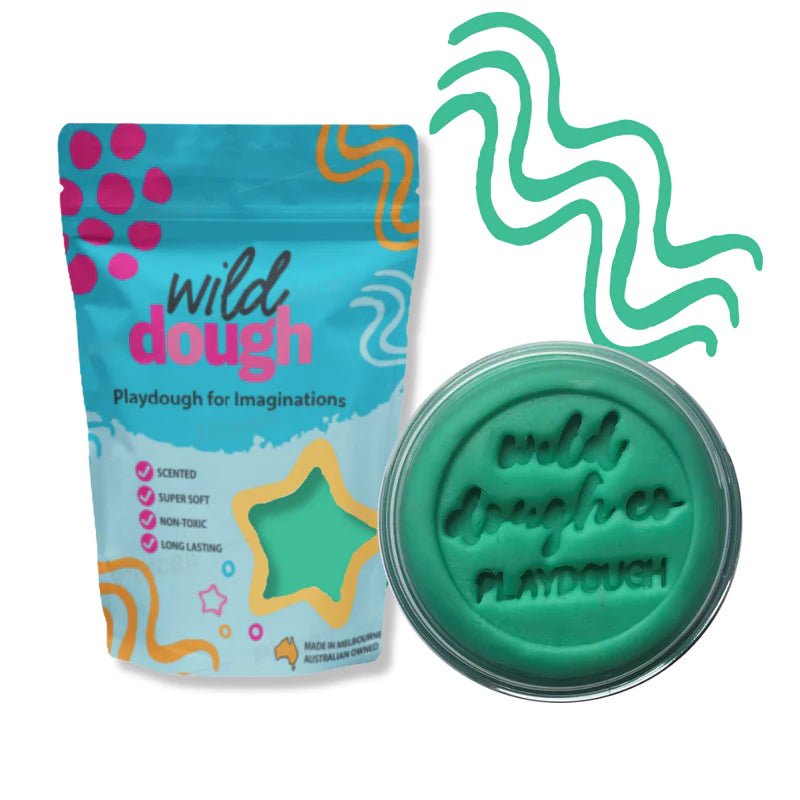 SEA GLASS TEAL PLAYDOUGH by WILD DOUGH CO - The Playful Collective