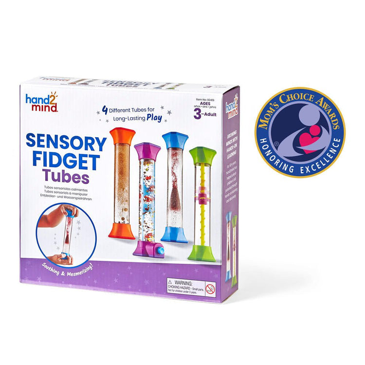 SENSORY FIDGET TUBES, SET OF 4 by HAND2MIND - The Playful Collective