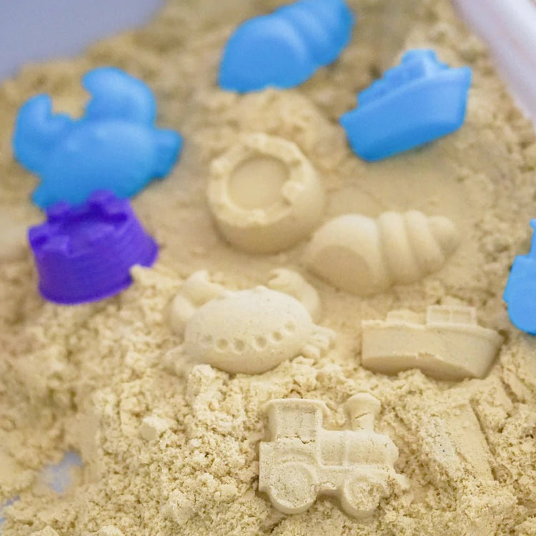SENSORY MAGIC SAND BLUE 600G WITH MOULDS by EDUCATIONAL COLOURS - The Playful Collective