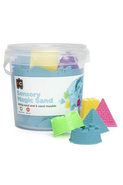 SENSORY MAGIC SAND BLUE 600G WITH MOULDS by EDUCATIONAL COLOURS - The Playful Collective