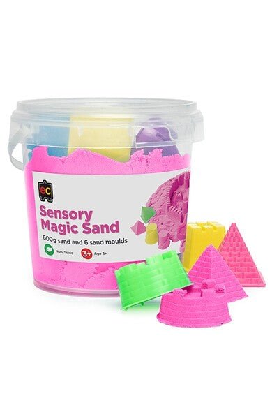 SENSORY MAGIC SAND PINK 600G WITH MOULDS by EDUCATIONAL COLOURS - The Playful Collective