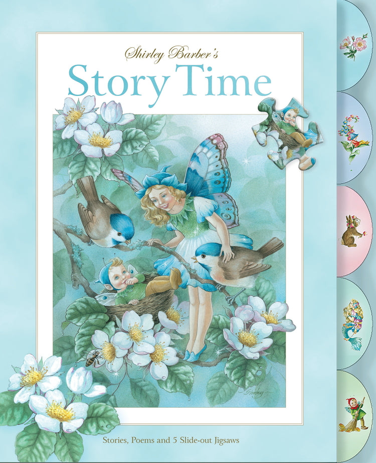 SHIRLEY BARBER | SHIRLEY BARBER'S STORY TIME (SLIDE OUT PUZZLE BOARD BOOK) by SHIRLEY BARBER - The Playful Collective