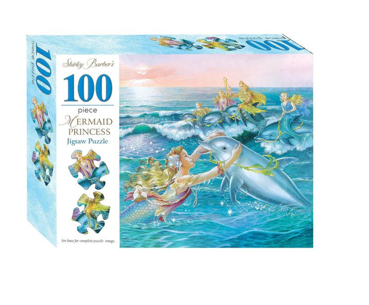 SHIRLEY BARBER'S MERMAID PRINCESS 100 PIECE JIGSAW PUZZLE by SHIRLEY BARBER - The Playful Collective