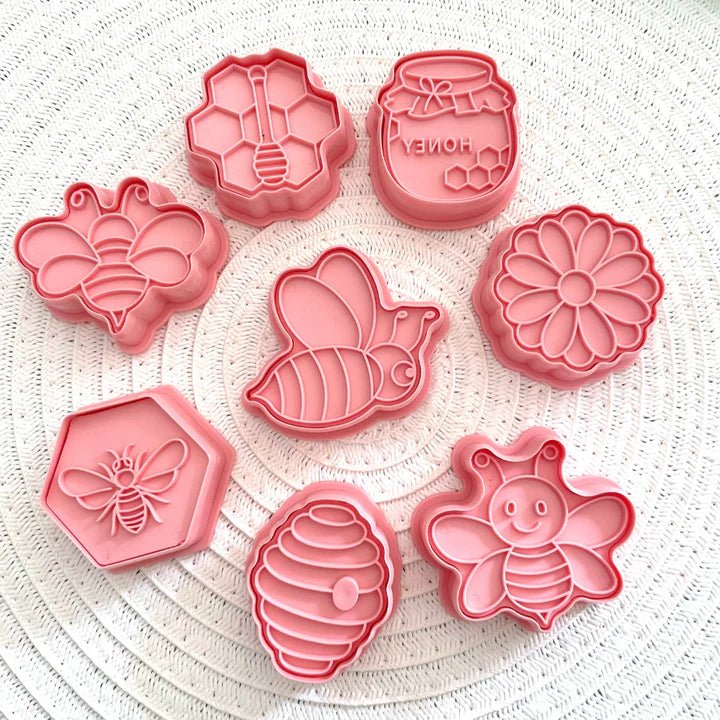 STAMPER & CUTTER SET - BEES by WILD DOUGH CO - The Playful Collective
