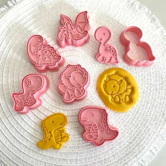 STAMPER & CUTTER SET - DINOSAURS by WILD DOUGH CO - The Playful Collective