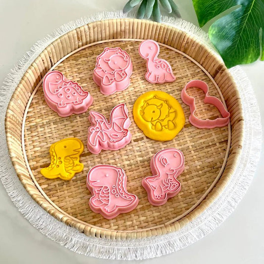 STAMPER & CUTTER SET - DINOSAURS by WILD DOUGH CO - The Playful Collective