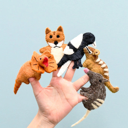 TARA TREASURES | AUSTRALIAN ANIMALS (G) FINGER PUPPET SET by TARA TREASURES - The Playful Collective