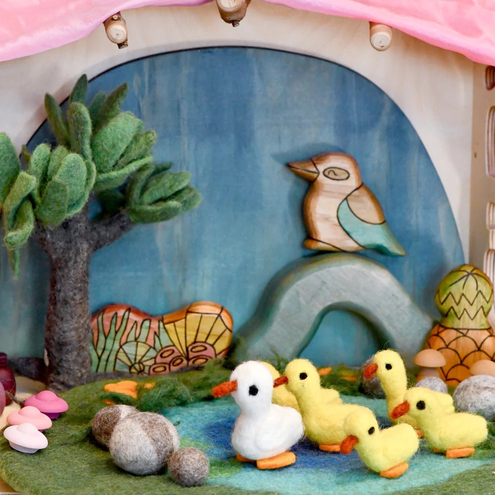 TARA TREASURES | DUCK POND WITH 6 DUCKS PLAY MAT PLAYSCAPE by TARA TREASURES - The Playful Collective