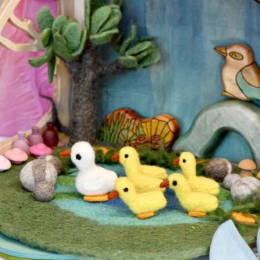 TARA TREASURES | DUCK POND WITH 6 DUCKS PLAY MAT PLAYSCAPE by TARA TREASURES - The Playful Collective