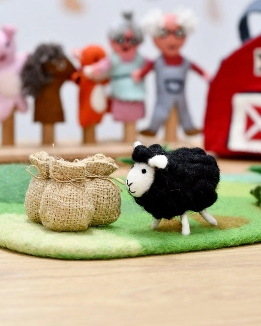 TARA TREASURES | FELT BAA BAA BLACK SHEEP TOY by TARA TREASURES - The Playful Collective