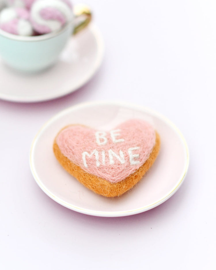 TARA TREASURES | FELT "BE MINE" ICED COOKIE by TARA TREASURES - The Playful Collective