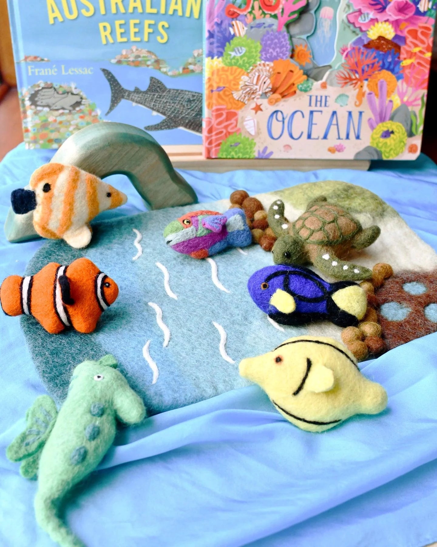 Felt Coral Reef Fish Toy Set by Tara Treasures | The Playful Collective