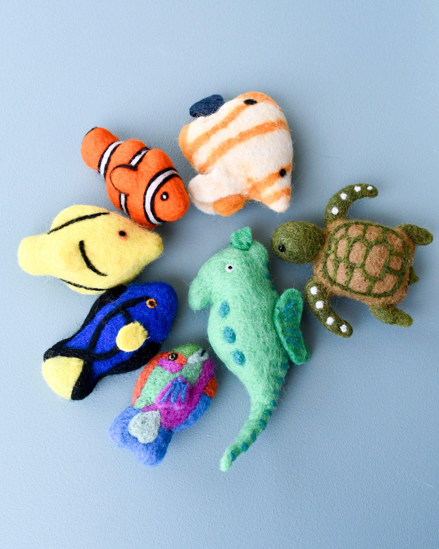 Felt Coral Reef Fish Toy Set by Tara Treasures | The Playful Collective
