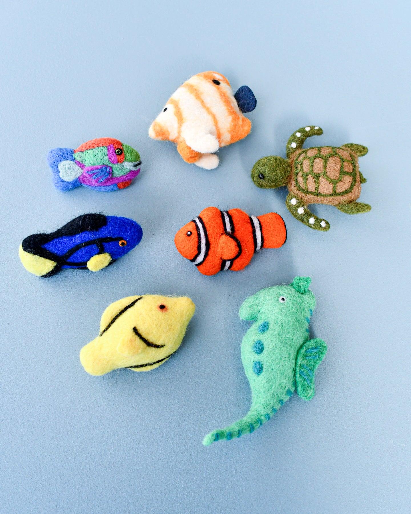 Felt Coral Reef Fish Toy Set by Tara Treasures | The Playful Collective
