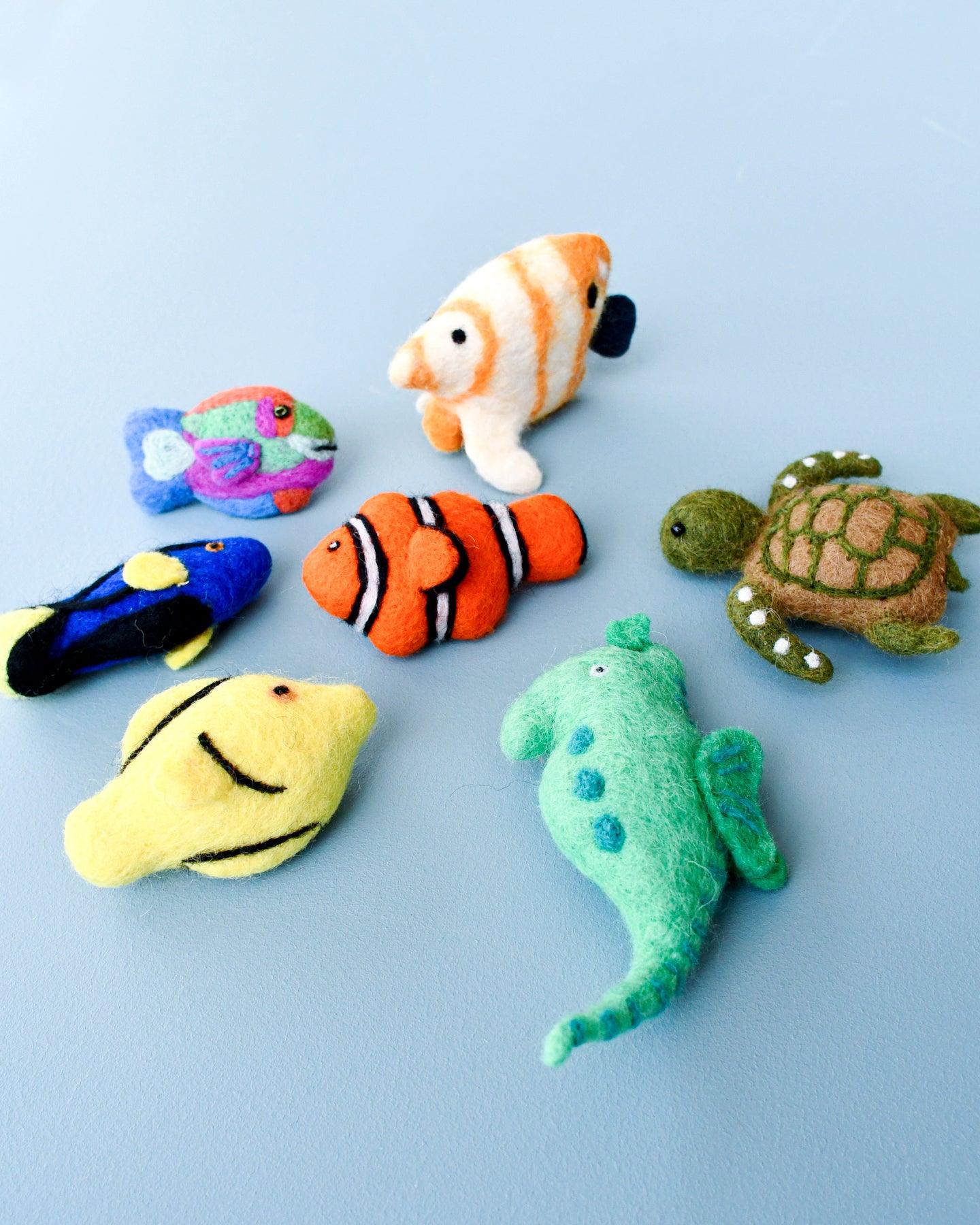 Felt Coral Reef Fish Toy Set by Tara Treasures | The Playful Collective