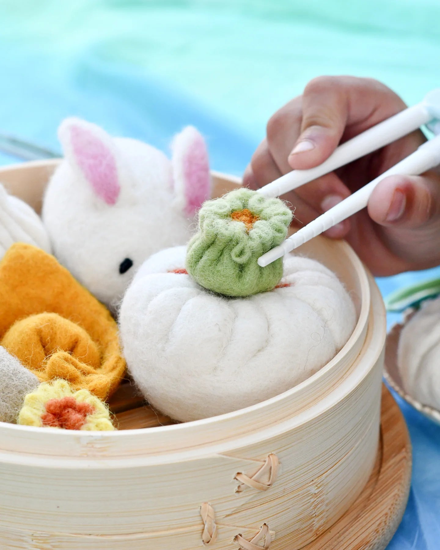 TARA TREASURES | FELT DIM SUM YUM CHA PLAY FOOD SET by TARA TREASURES - The Playful Collective