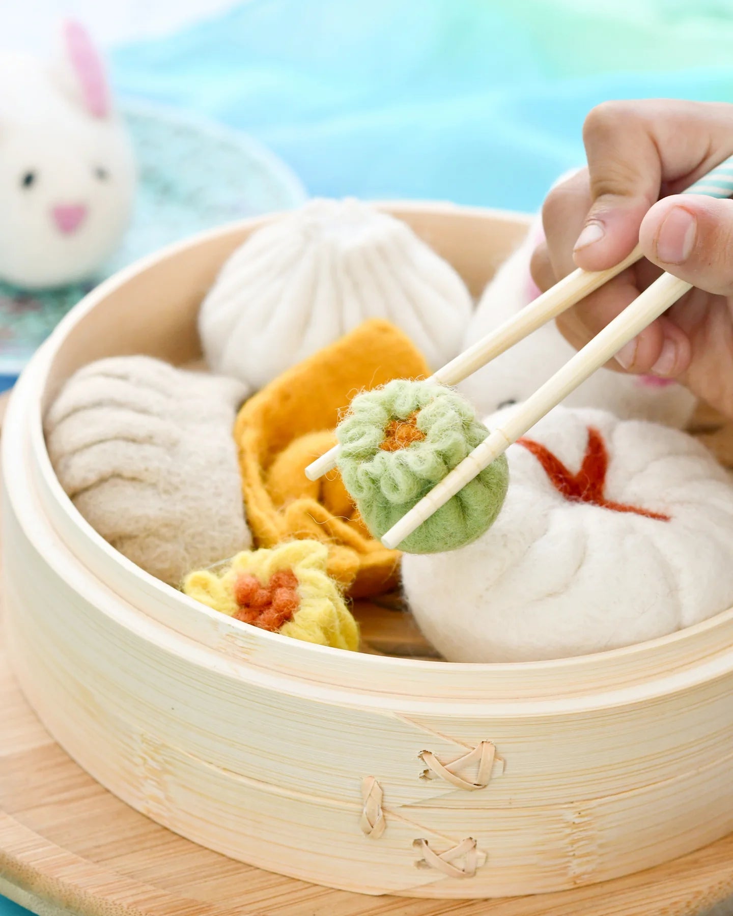 TARA TREASURES | FELT DIM SUM YUM CHA PLAY FOOD SET by TARA TREASURES - The Playful Collective