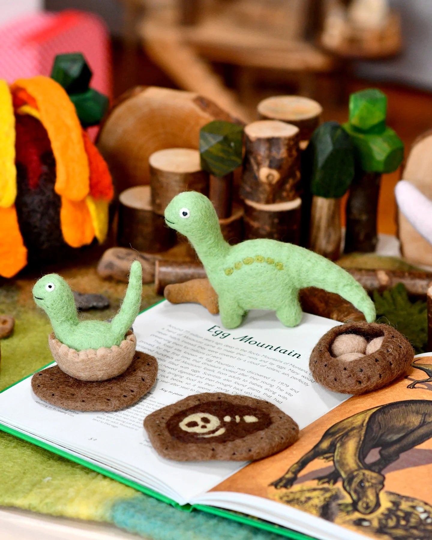 Felt Life Stages of a Brontosaurus by Tara Treasures | The Playful ...
