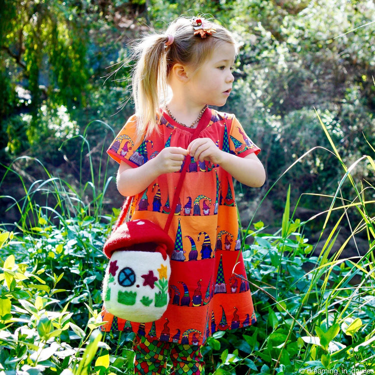 TARA TREASURES | FELT MUSHROOM TOADSTOOL BAG by TARA TREASURES - The Playful Collective