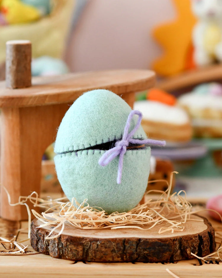 TARA TREASURES | FELT SURPRISE EGG WITH BROWN BUNNY INSIDE *PRE-ORDER* by TARA TREASURES - The Playful Collective