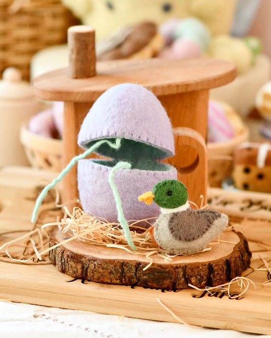 TARA TREASURES | FELT SURPRISE EGG WITH DUCK INSIDE *PRE-ORDER* by TARA TREASURES - The Playful Collective