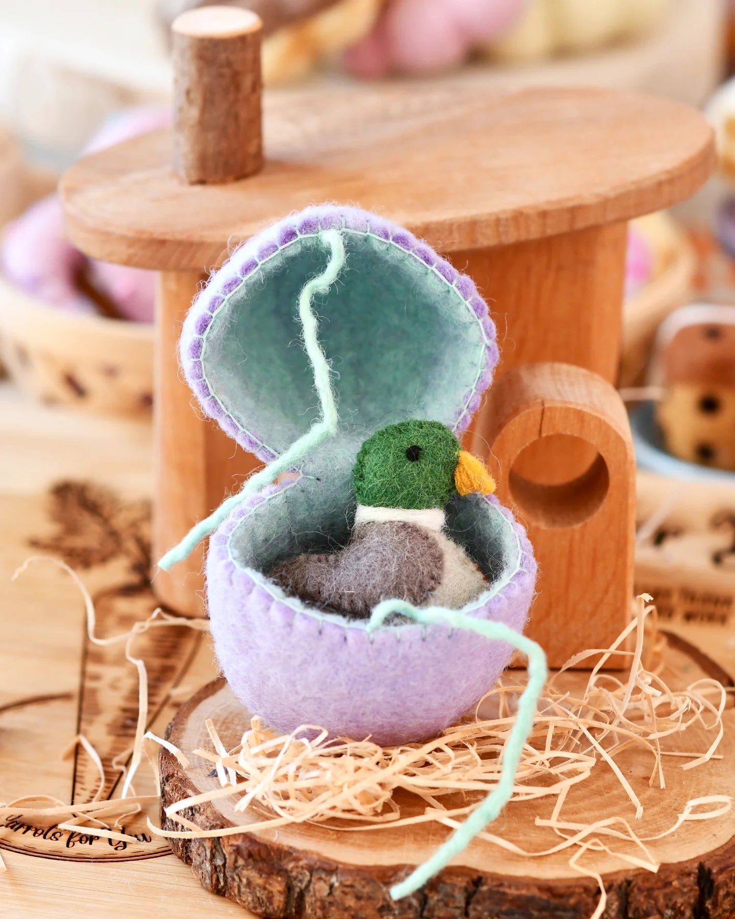 TARA TREASURES | FELT SURPRISE EGG WITH DUCK INSIDE *PRE-ORDER* by TARA TREASURES - The Playful Collective