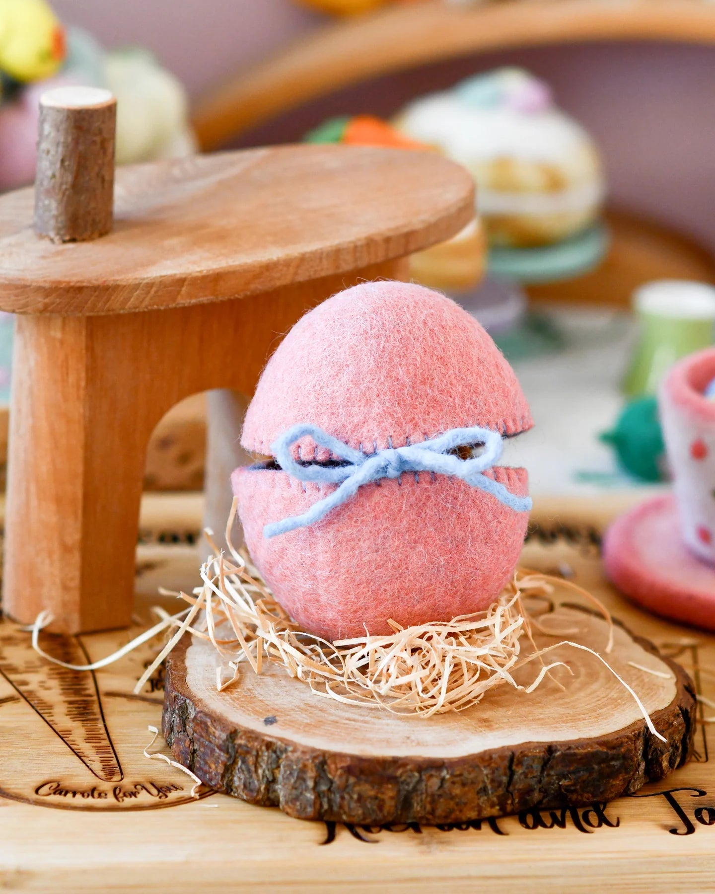 TARA TREASURES | FELT SURPRISE EGG WITH HEN INSIDE *PRE-ORDER* by TARA TREASURES - The Playful Collective