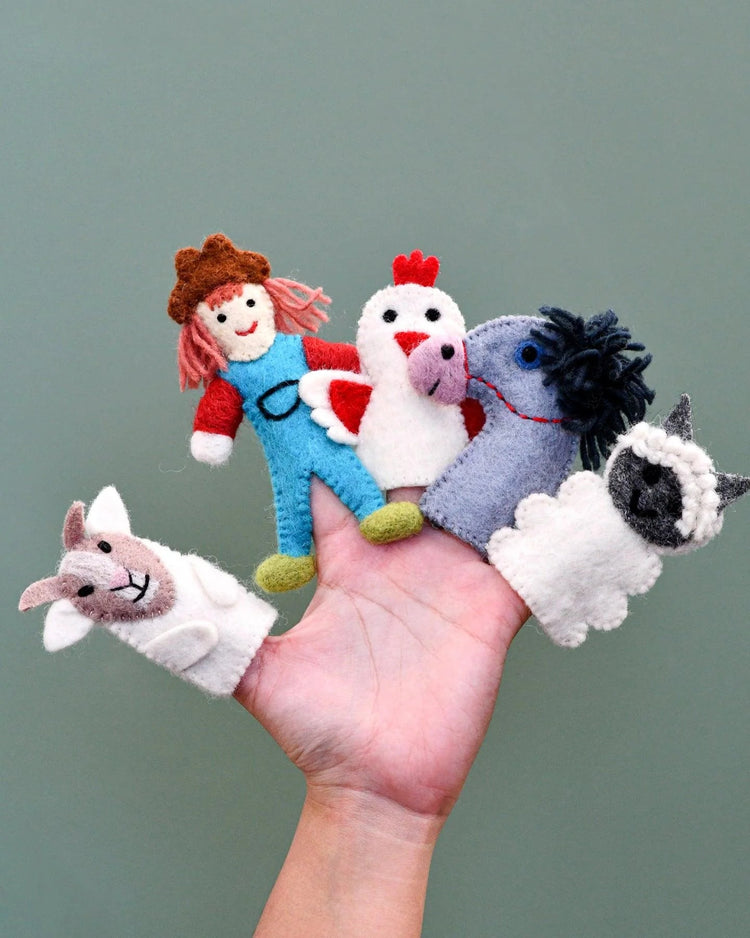 TARA TREASURES | OLD MACDONALD FARM ANIMALS (B) FINGER PUPPET SET by TARA TREASURES - The Playful Collective