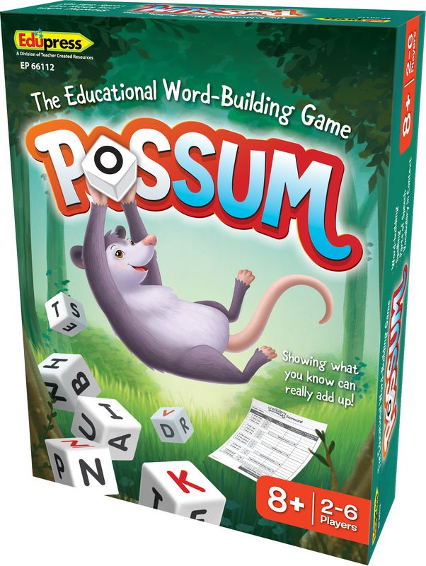 TEACHER CREATED RESOURCES | POSSUM DICE WORD BUILDING GAME *PRE-ORDER* by TEACHER CREATED RESOURCES - The Playful Collective