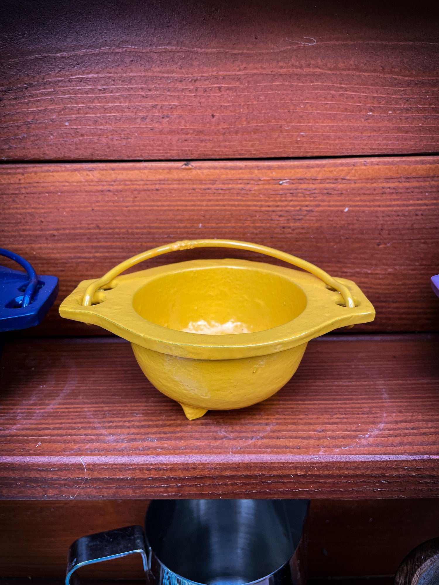 THE PLAYFUL COLLECTIVE | MINI CAST IRON OPEN CAULDRON - YELLOW by THE PLAYFUL COLLECTIVE - The Playful Collective