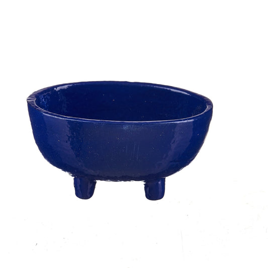 THE PLAYFUL COLLECTIVE | MINI OVAL CAST IRON CAULDRON - BLUE by THE PLAYFUL COLLECTIVE - The Playful Collective