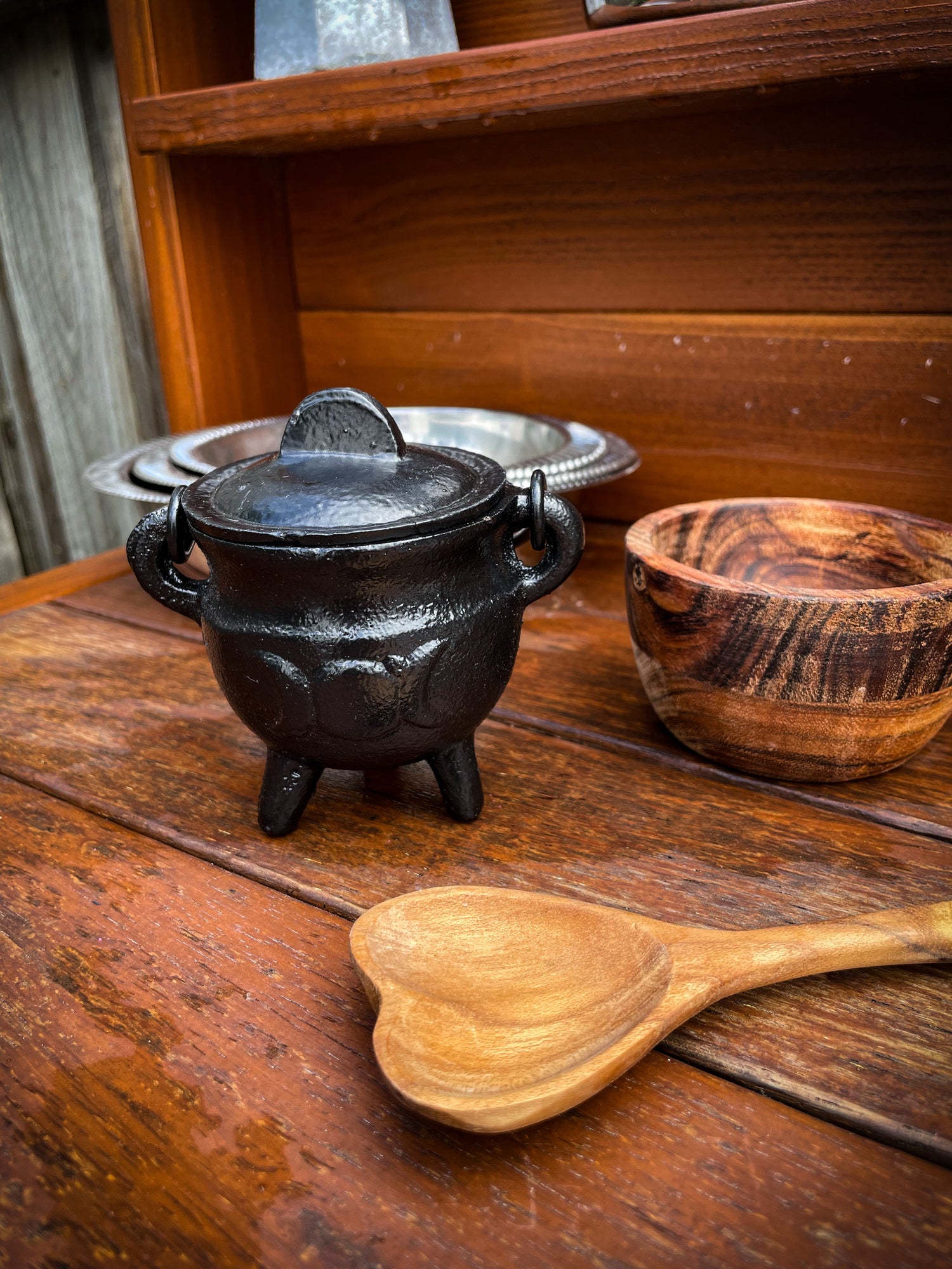 THE PLAYFUL COLLECTIVE | MINI TRIPLE MOON CAST IRON CAULDRON - BLACK by THE PLAYFUL COLLECTIVE - The Playful Collective