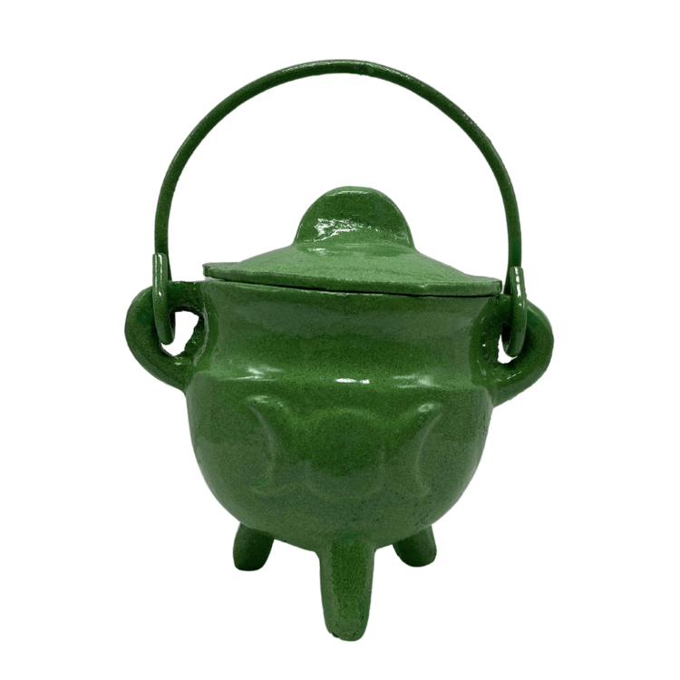 THE PLAYFUL COLLECTIVE | MINI TRIPLE MOON CAST IRON CAULDRON - GREEN by THE PLAYFUL COLLECTIVE - The Playful Collective