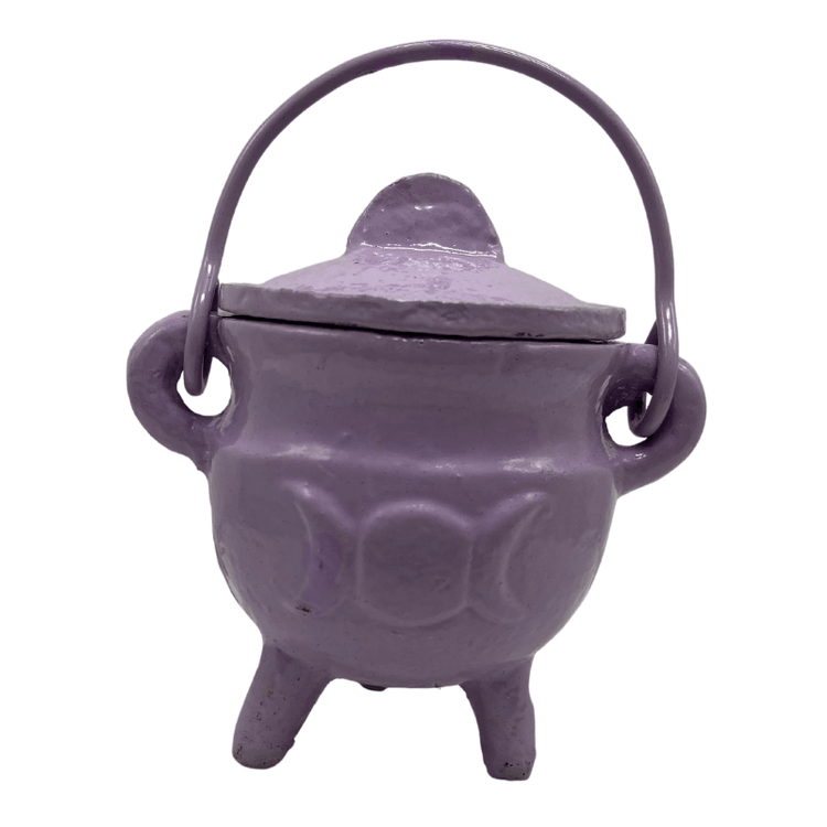 THE PLAYFUL COLLECTIVE | MINI TRIPLE MOON CAST IRON CAULDRON - LAVENDER by THE PLAYFUL COLLECTIVE - The Playful Collective