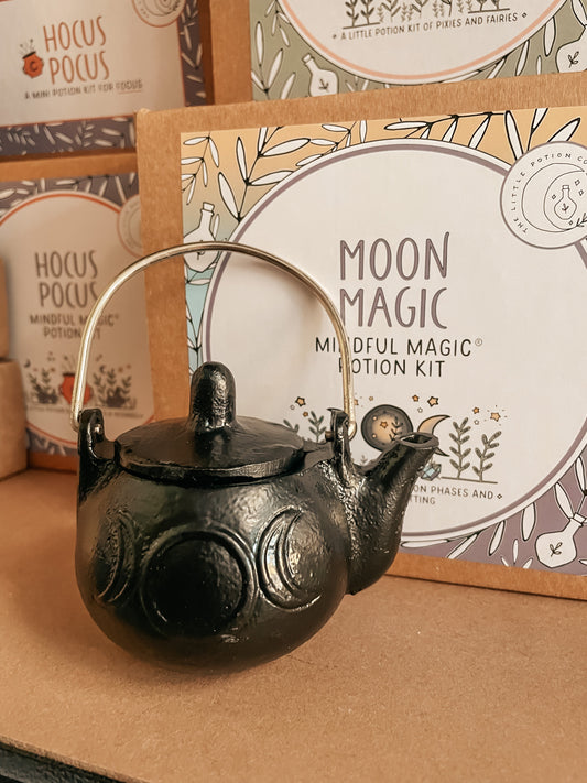THE PLAYFUL COLLECTIVE | MINI TRIPLE MOON CAST IRON KETTLE - BLACK *PRE-ORDER* by THE PLAYFUL COLLECTIVE - The Playful Collective