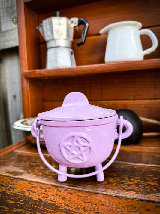 THE PLAYFUL COLLECTIVE | PENTAGRAM CAST IRON CAULDRON - LAVENDER by THE PLAYFUL COLLECTIVE - The Playful Collective